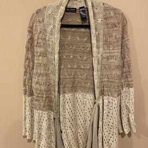 axcess (a Liz Claiborne company) size XL beautiful long open front cardigan